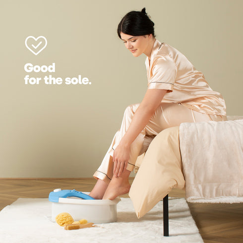 Foot Spa with Massage Rollers - Blue